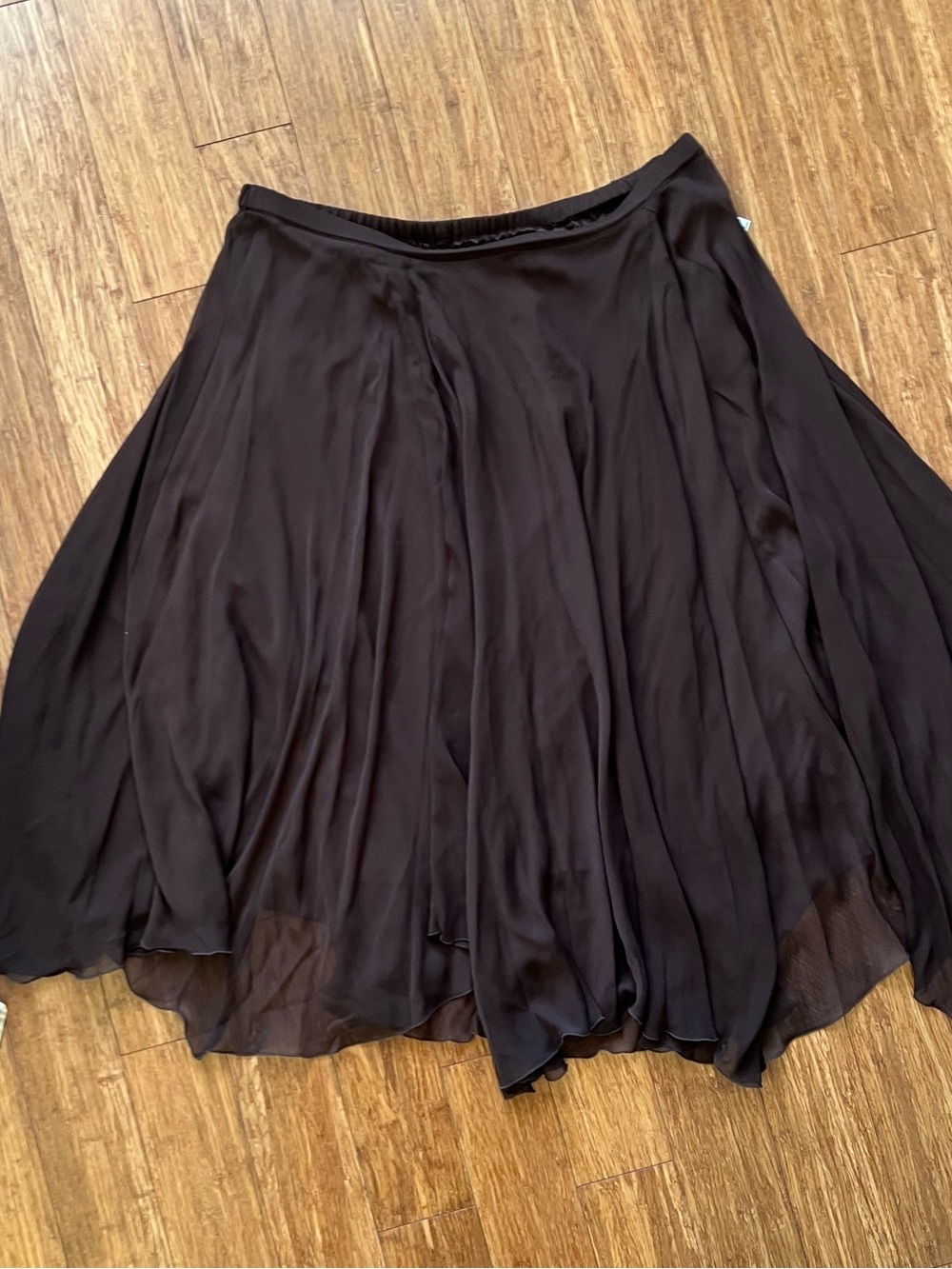 Nine West Black Flowy Circle Skirt